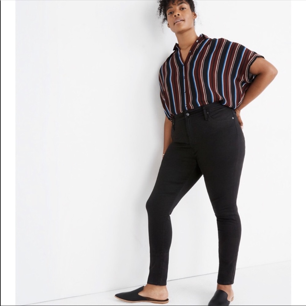 Madewell 10” High Waisted Skinny Jean Black | 36